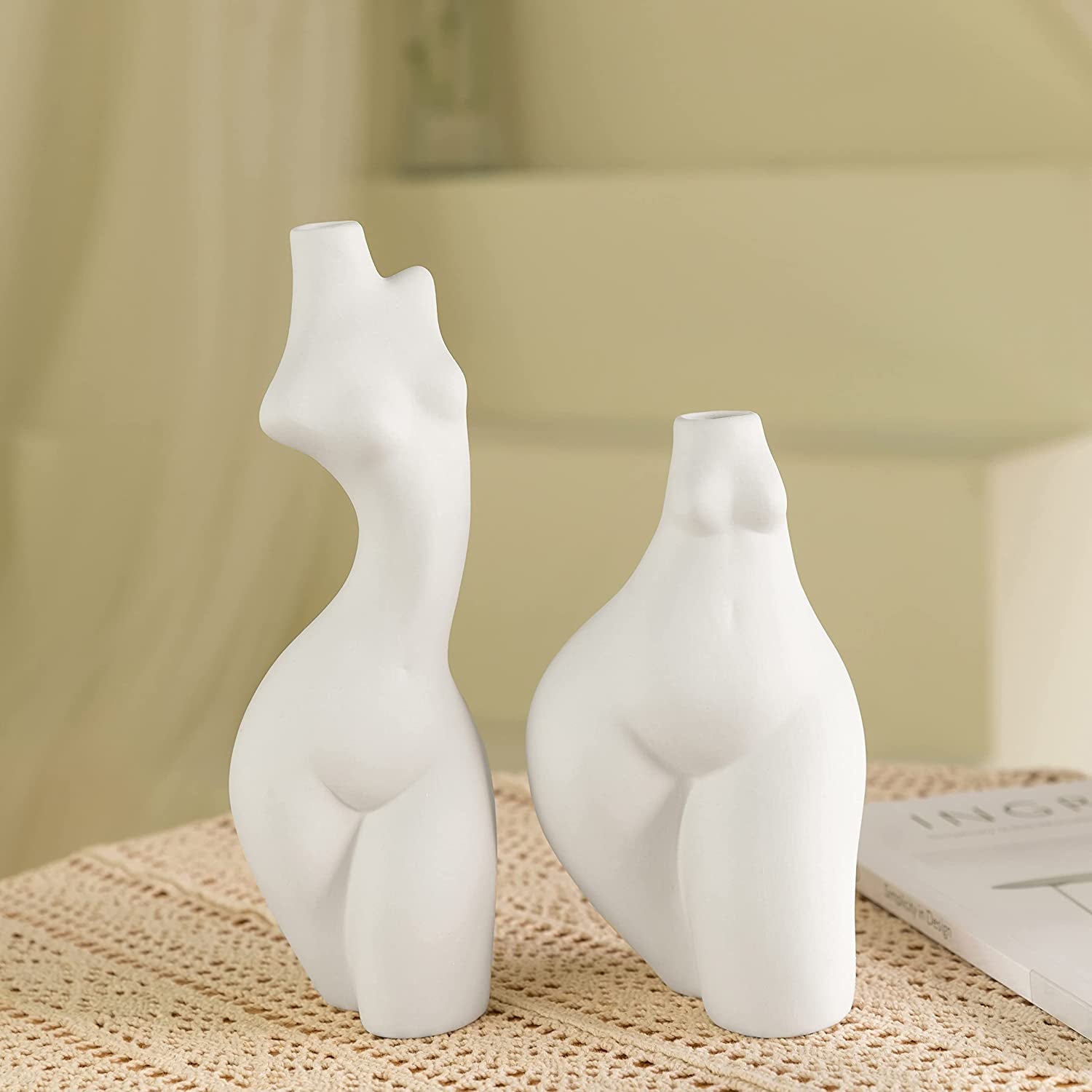 Body Vase Female Body Vase Body Vase Female Form Body Shaped Vase Female Form Vase Butt Vase Female Body Decor Boho Vase Minimalist Vase Boho Vases for Decor Minimalist Decor (Elegance)